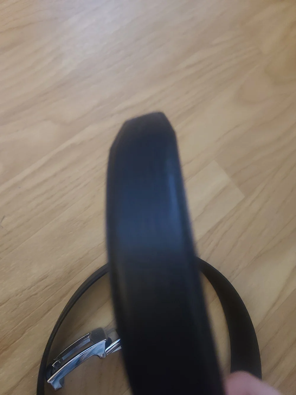 Valentino Silver Textured Buckle Kids Belt